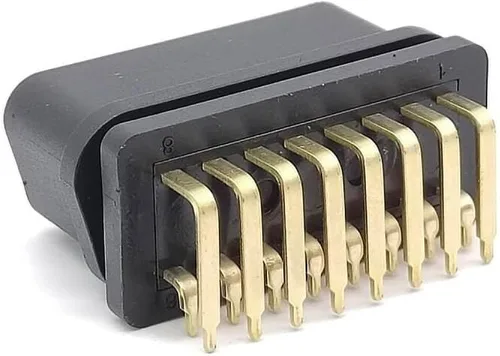 Miniatura 3 de Elecbee Diagnóstico femenino de ángulo recto del conector OBD2 OBD2 OBD2 del Pin 90° de OBD2 16 J1962F