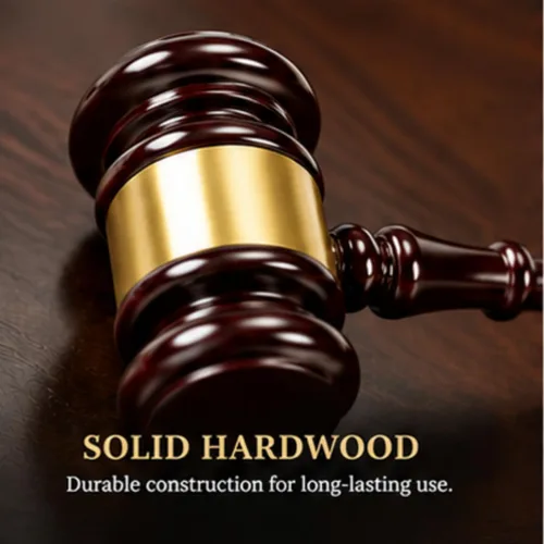 Miniatura 4 de Juego de martillo de madera y bloque de sonido para abogados, jueces y presidentes de la junta, accesorio de escritorio perfecto para presidentes
