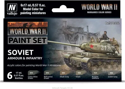 Miniatura 8 de Vallejo - Set de Pintura para Modelismo WWII Waffen SS Alemán Tonos Militares Históricos Colores Acrílicos Compatibles con Pinceles y Aerografos