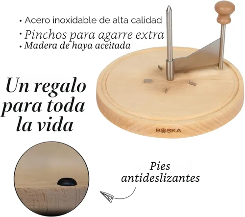 Miniatura 7 de BOSKA Rallador de queso Amigo - El original con garantía de 10 años - Rueda de queso para i.a. Tete de Moine, Girolle & Chocolate - Rallador