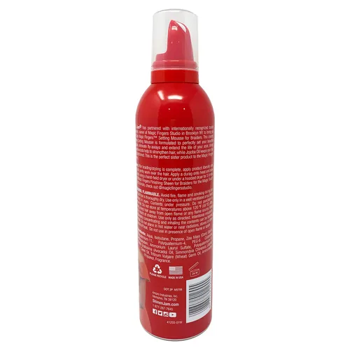 Miniatura 3 de AmPro Shine-N-Jam Magic Fingers Setting Mousse para trenzadores de 12 onzas líquidas (paquete de 4)
