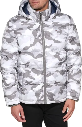Miniatura 25 de Tommy Hilfiger - Chaqueta acolchada con capucha de relleno alternativo para hombre (tallas estándar y para personas grandes y altas)
