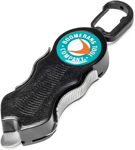 Miniatura 4 de Boomerang Tool Company SNIP cortadores de línea de pesca con amoladora retráctil y cuchillas de acero inoxidable que cortan trenzas, líneas mono