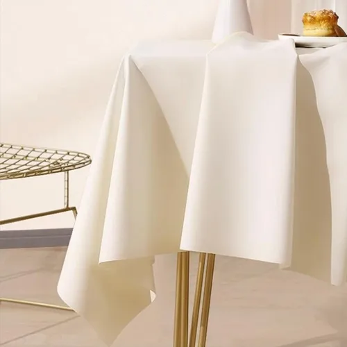 Miniatura 2 de Easygou Mantel rectangular de encaje blanco suave para interior/exterior, hogar, cocina, campamento, fiesta, comedor, boda y ocasiones especiales