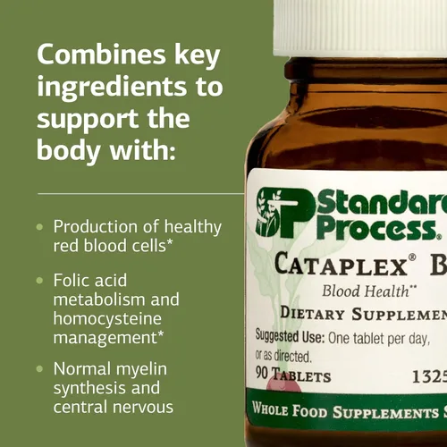 Miniatura 4 de Standard Process Cataplex B12 - Suplemento de vitamina B12 para apoyo a la salud sanguínea y función del sistema nervioso - Suplemento de vitamina