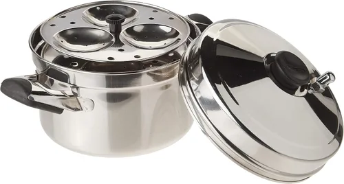 Miniatura 4 de Tabakh HIC-204 - Cocina Idli de acero inoxidable con soporte tipo Hawkins, hace 12
