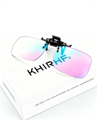 Gafas de Daltónico con clip abatibles para hombres, corrección y mejora de la deficiencia de visión de color para daltonismo rojo y verde
