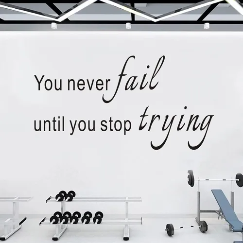 Miniatura 7 de VODOE Calcomanías de pared XL con texto en inglés «Change Your Thoughts and You'll Change Your World», para gimnasio, oficina, escuela, aula, citas