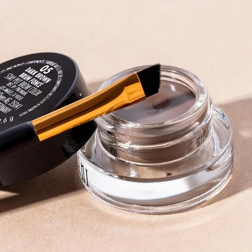 Miniatura 6 de Milani Stay Put Brow Color - Marrón Medio (0.09 onzas) Color para cejas vegano, sin crueldad animal que rellena y da forma a las cejas