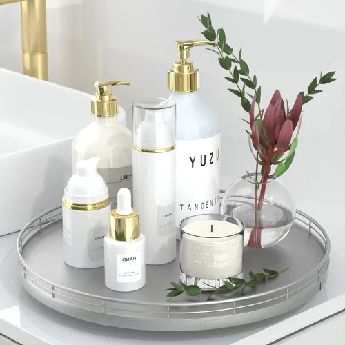 Miniatura 9 de Bandeja de baño de madera de roble de 12 pulgadas para mostrador, bandeja de tocador para perfume, loción, velas, maquillaje, joyería, fregadero