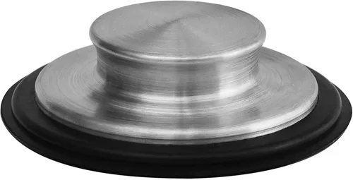 3 3/8 pulgadas (3.4 in) – Tapón de fregadero de cocina de acero inoxidable para eliminación de basura se adapta a drenaje de cocina estándar de 3