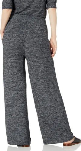 Miniatura 2 de Daily Ritual Pantalón de pierna ancha plisado de punto acogedor para mujer