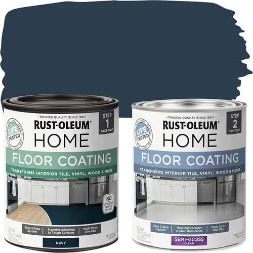 Miniatura 18 de Rust-Oleum 367592 - Kit de revestimiento de suelo para interiores del hogar, gris envejecido mate
