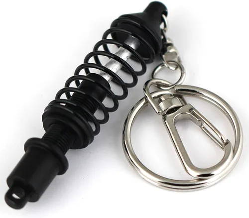 Miniatura 5 de Llavero creativo modelo autoparte de moda coilover amortiguador Maycom, color rojo, Hecho por el hombre, S