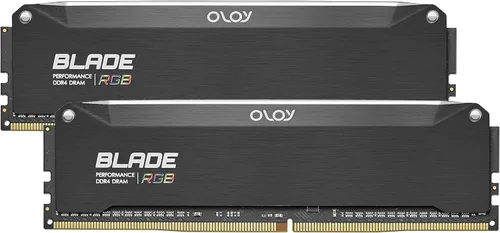 Miniatura 2 de OLOy DDR4 RAM 16 GB (2 x 8 GB) Hoja de línea capilar negra RGB 3000 MHz CL16 1.35V 288 pines para juegos de escritorio UDIMM (MD4U0830160BRKDA)