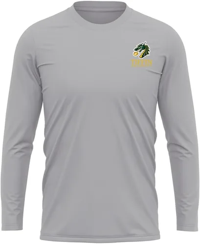 Miniatura 389 de Camisa deportiva de manga larga oficial de la NCAA Collegiate para hombre, con logotipo en el pecho izquierdo, colección Athletic Heather