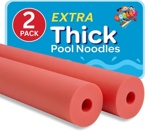Miniatura 23 de Oodles of Noodles Foam Pool Swim Noodles 2 Pack, Hollow Core Swimming Foam Tube for Pool Floats, Buoyant for Beach, Water Play, Crafts, DIY Projects