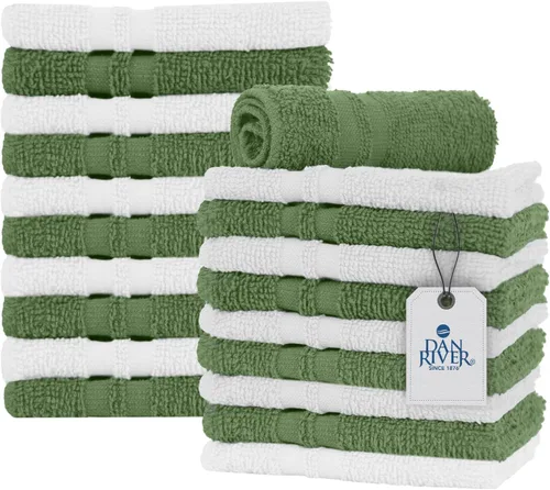Miniatura 136 de DAN RIVER Paquete de 6 toallas de mano de alta calidad (16 x 28 pulgadas), 100% algodón, ultra suaves, ligeras, altamente absorbentes, para baño