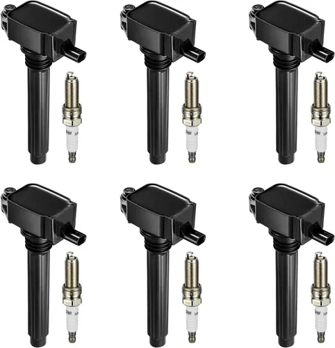 Miniatura 33 de BDFHYK Paquete de bobina de encendido y bujías de iridio compatibles con Audi Volkswagen 2.0L L4 4.2L V8 para UF575 PFR7S8EG, juegos de 4