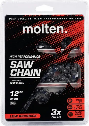 Miniatura 15 de Molten. Portland - Cadena de sierra de poste de 8 pulgadas compatible con Harbor Freight 56808, 68862, 62896, 63190 sierra eléctrica de poste de 9.5