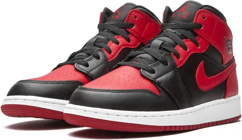 Miniatura 2 de Big Kid's Jordan 1 Mid Banned 2020" BlackGym Red-White (554725 074)