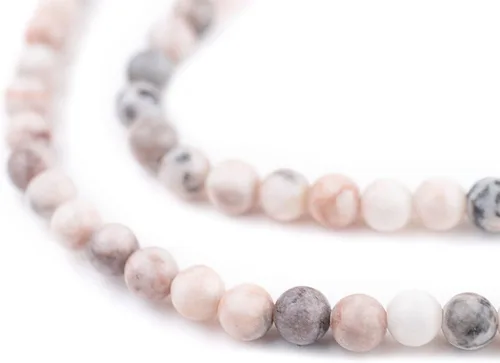Miniatura 111 de The Bead Chest Cuentas de Jade Blanco Mate Redondas (8mm): Piedra Preciosa Orgánica Redonda Esférica de Energía con Poder de Sanación para Hacer