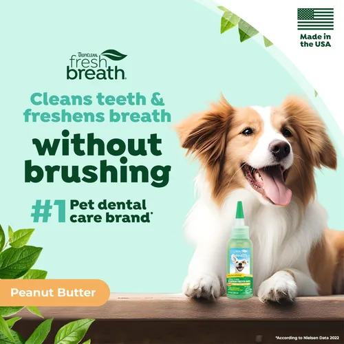 Miniatura 2 de TropiClean - Pasta de dientes para perros con aliento fresco, limpiador de dientes, removedor fácil de placa y sarro en gel, no se necesita cepillo