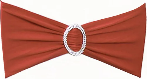 Miniatura 16 de Paquete de 50 unidades de cintas elásticas de elastano azul polvoriento para sillas, con moños, bandas de cubierta de silla elásticas, hebillas Azul