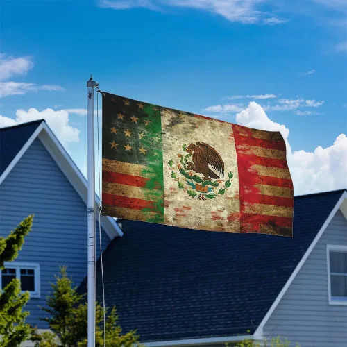 Miniatura 4 de Banderas de México de 3 x 5 pies, divertida bandera mexicana para el hogar, patio, casa, jardín, fiesta de vacaciones, decoración