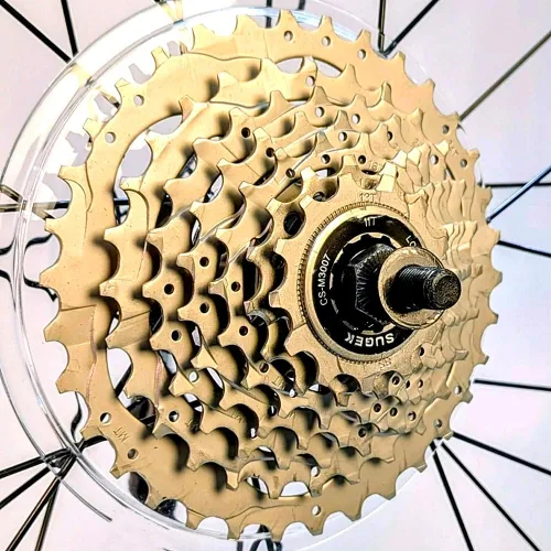 Miniatura 7 de ZiZZO Campo Bicicleta plegable de 20 pulgadas con vástago ajustable de 7 velocidades, marco ligero Negro