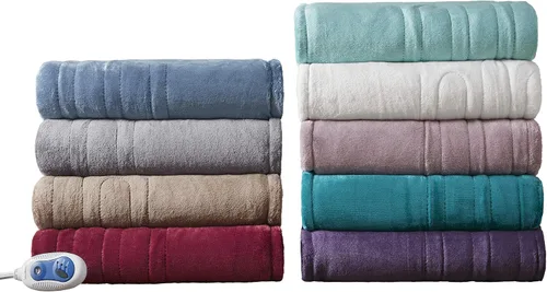 Miniatura 7 de Manta eléctrica térmica Beautyrest para clima frío, manta térmica de calentamiento rápido, apagado automático, prácticamente cero EMF, configuración