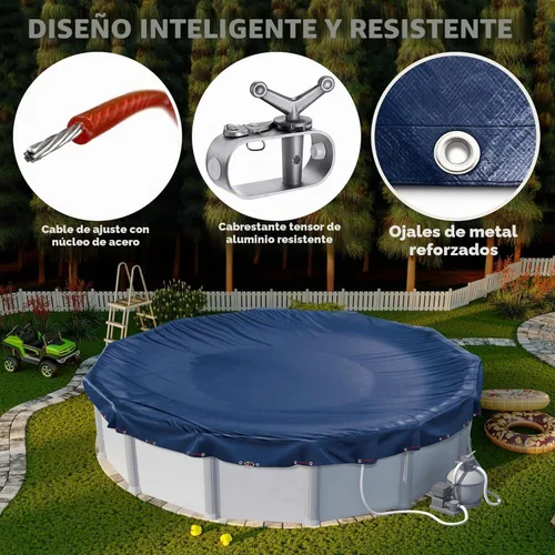 Miniatura 5 de Cubierta de piscina redonda de 12 pies para piscinas sobre el suelo, cubierta de piscina sobre el suelo, cubierta de piscina, cubierta de piscina