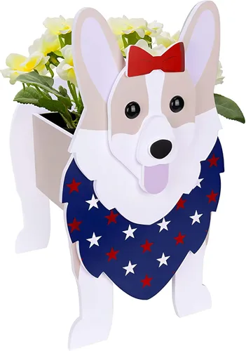 Miniatura 11 de Beagles - Contenedor para plantas con forma de perro, para amantes de las mascotas, maceta de PVC lindo para perros, macetas de cara para decoración