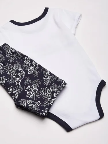 Miniatura 4 de Hudson Baby - Conjunto unisex de body shorts de algodón y zapatos para bebé