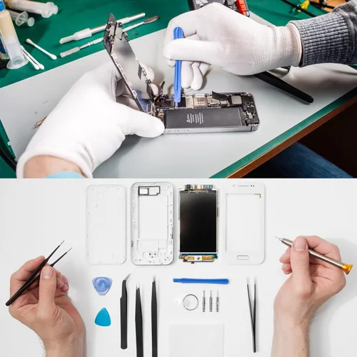 Miniatura 5 de MECCANIXITY 30 unids tarjeta de apertura de plástico 0.014 in herramienta de apertura de palanca flexible ultra fina para pantalla LCD reparación