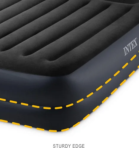 Miniatura 4 de Intex Raised Airbed Mattress with Built-in Pump, Dura-Beam Plus Pillow, Twin - Portable Inflatable Luxury Blow-Up Bed for Adults, Camping, Guests