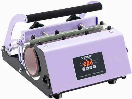 Miniatura 14 de VEVOR - Prensa de calor 5 en 1, máquina de prensa de calor de 15 x 15 pulgadas con prensa para tarros, prensa para sombreros, control digital