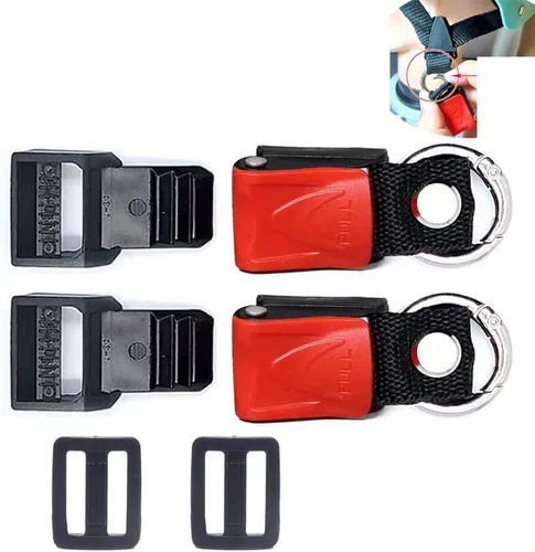 Juego de 2 hebillas de liberación rápida para casco de ciclismo con anillos tóricos abiertos para casco de bicicleta, adaptador de correa de