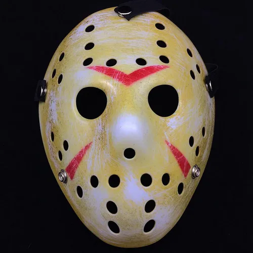 Miniatura 5 de COSTOYFUN Máscara para disfraz de Halloween, máscara de terror, máscara de disfraz de cosplay, máscara de fiesta de máscaras Amarillo