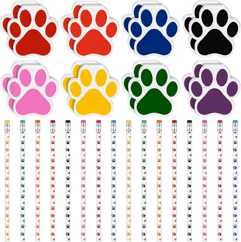 Miniatura 10 de Weecent 24 mini cuadernos con diseño de pata de perro, recuerdos de fiesta para niños, cachorros, bloc de notas de animales, cuadernos de bolsillo