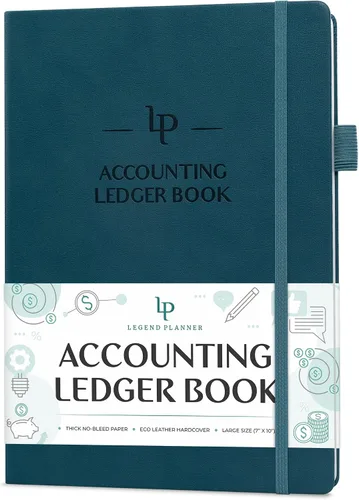 Miniatura 13 de Libro de Registro de Contabilidad Legend – Libro de Registro de Contabilidad de Tapa Dura para Pequeñas Empresas y Uso Personal – Libro Columnar