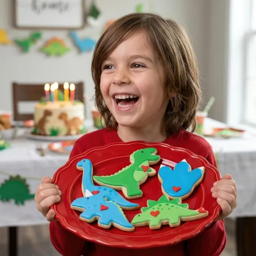 Miniatura 11 de Cortador de galletas con huella de dinosaurio, 4 pulgadas, fabricado en Estados Unidos por Ann Clark