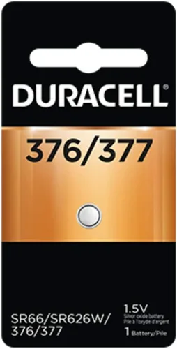 Miniatura 2 de Duracell Reloj y Batería Electrónica 1,5 V Modelo No. 377 Cardado (Paquete de 2)