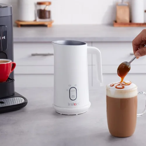 Miniatura 5 de Instant Pot Espumador instantáneo de leche, vaporizador eléctrico 4 en 1, fabricante automático de espuma caliente y fría de 10 oz/295 ml