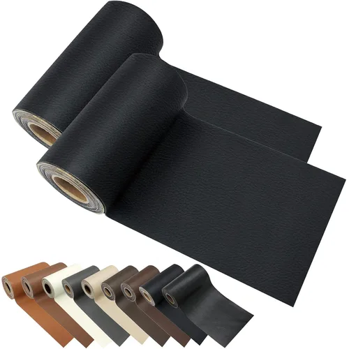 Kit de cinta adhesiva de reparación de cuero para sofás, 2 paquetes de 4 x 60 pulgadas, adhesivo para sofá, sofá, cinturón de seguridad de coche,