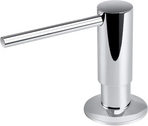 Miniatura 10 de SAMODRA Dispensador de jabón para fregadero, cabezal de bomba de metal, loción líquida para encimera, cocina, baño, dispensador de jabón con botella