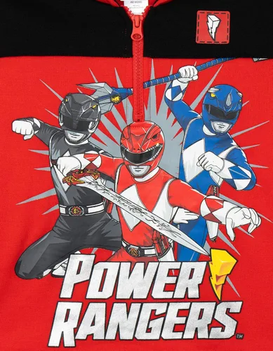 Miniatura 4 de Power Rangers - Sudadera de forro polar con media cremallera para niños de pequeño a grande