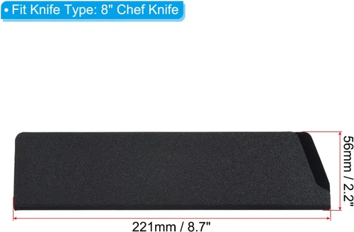 Miniatura 36 de PATIKIL Fundas de plástico ABS para cuchillo de cocina de 10 pulgadas, paquete de 3 cuchillos, protector de filos, protector de cuchilla, funda