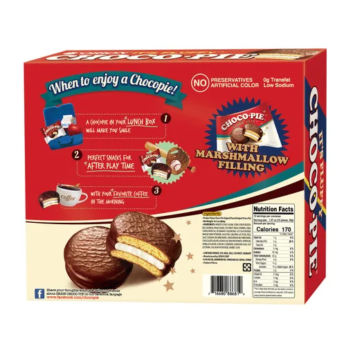 Miniatura 4 de Orion Pastel de chocolate con relleno de malvavisco, paquete de 96