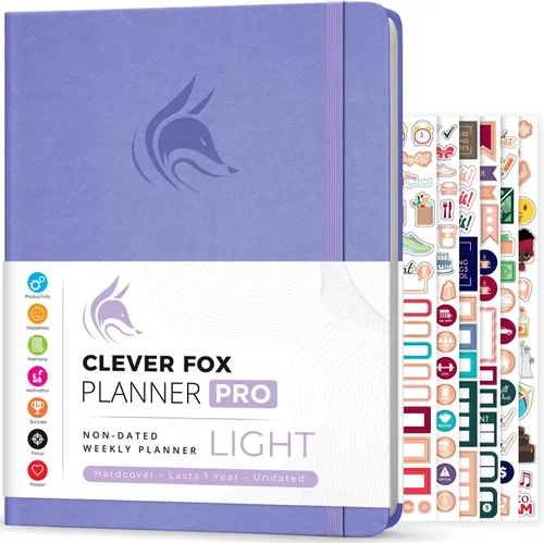 Miniatura 20 de Clever Fox Planner PRO – Planificador de vida semanal y mensual para aumentar la productividad, el manejo del tiempo y alcanzar tus objetivos, 8.5 x